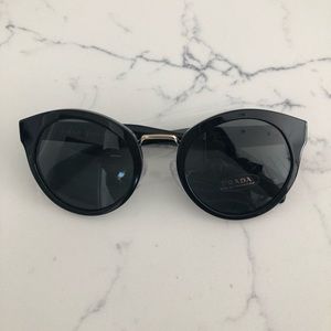 Prada black sunglasses 53 mm